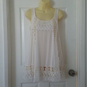 Lace White Dress